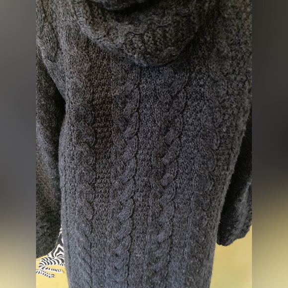 Aran crafts Ireland, Grey wool jacket, L - Picture 7 of 10